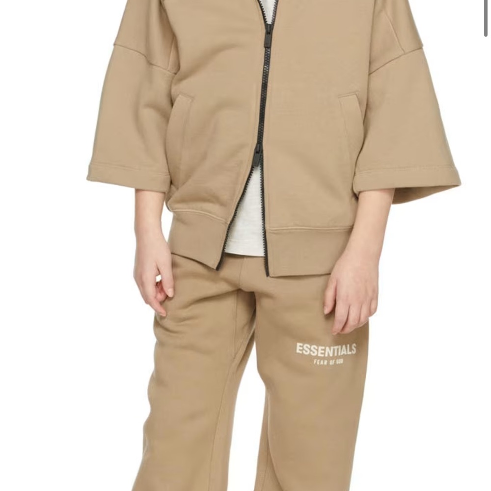 Essentials Kids Matching Set in Tan